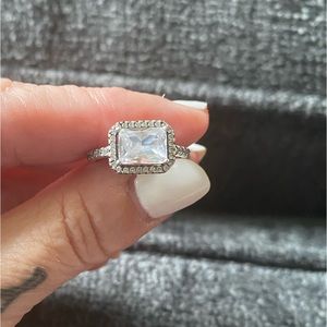 Pandora size 6 (52) cz sterling silver